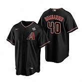 Men's Arizona Diamondbacks #40 Madison Bumgarner Black 2023 World Series Cool Base Stitched Jersey Dzhi,baseball caps,new era cap wholesale,wholesale hats